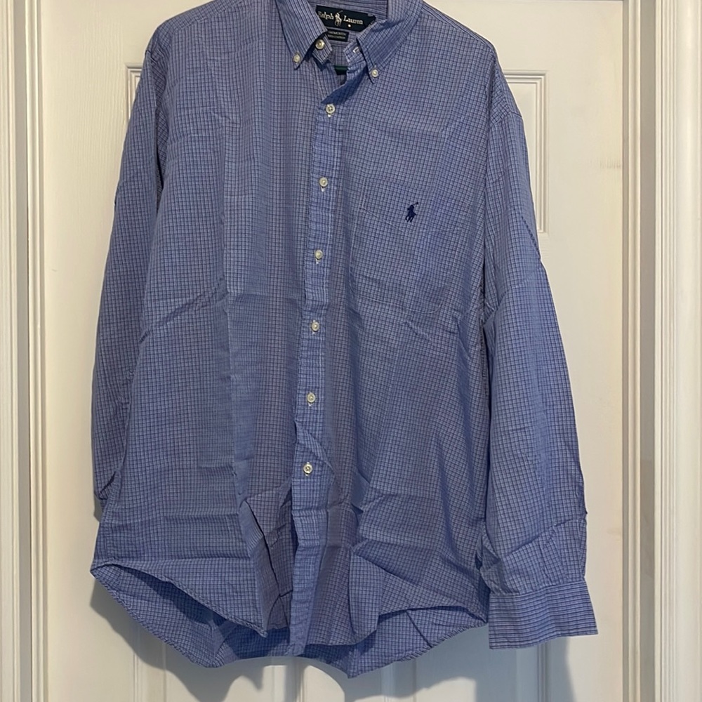 Polo by Ralph Lauren Blue Checkered Casual Button Down Shirt